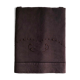 Old linen and cotton sheet tinted eggplant