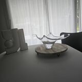 Engraved Lorraine crystal centerpiece