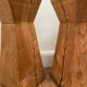 Raw wood side table