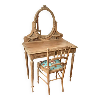 Louis XVI dressing table and chair