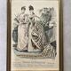 Pair of framed fashion engravings from the 19th century.