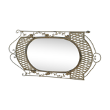 Forged iron mirror