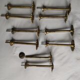 5 pairs of curtain tieback holders bronze