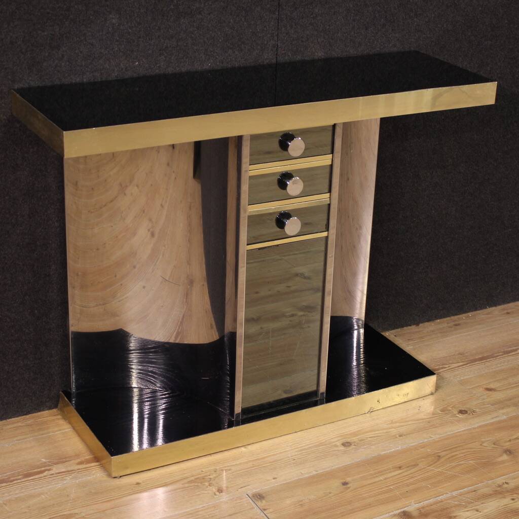 Console miroir design italien des années 70