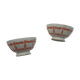 Duo of old ceramic bowls