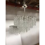 Lot de 2 lustres en verre de murano