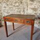 Vintage oak desk – 1970s – Green leather top and 3 drawers