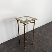 Wrought iron side table in the style of Diego Giacometti.