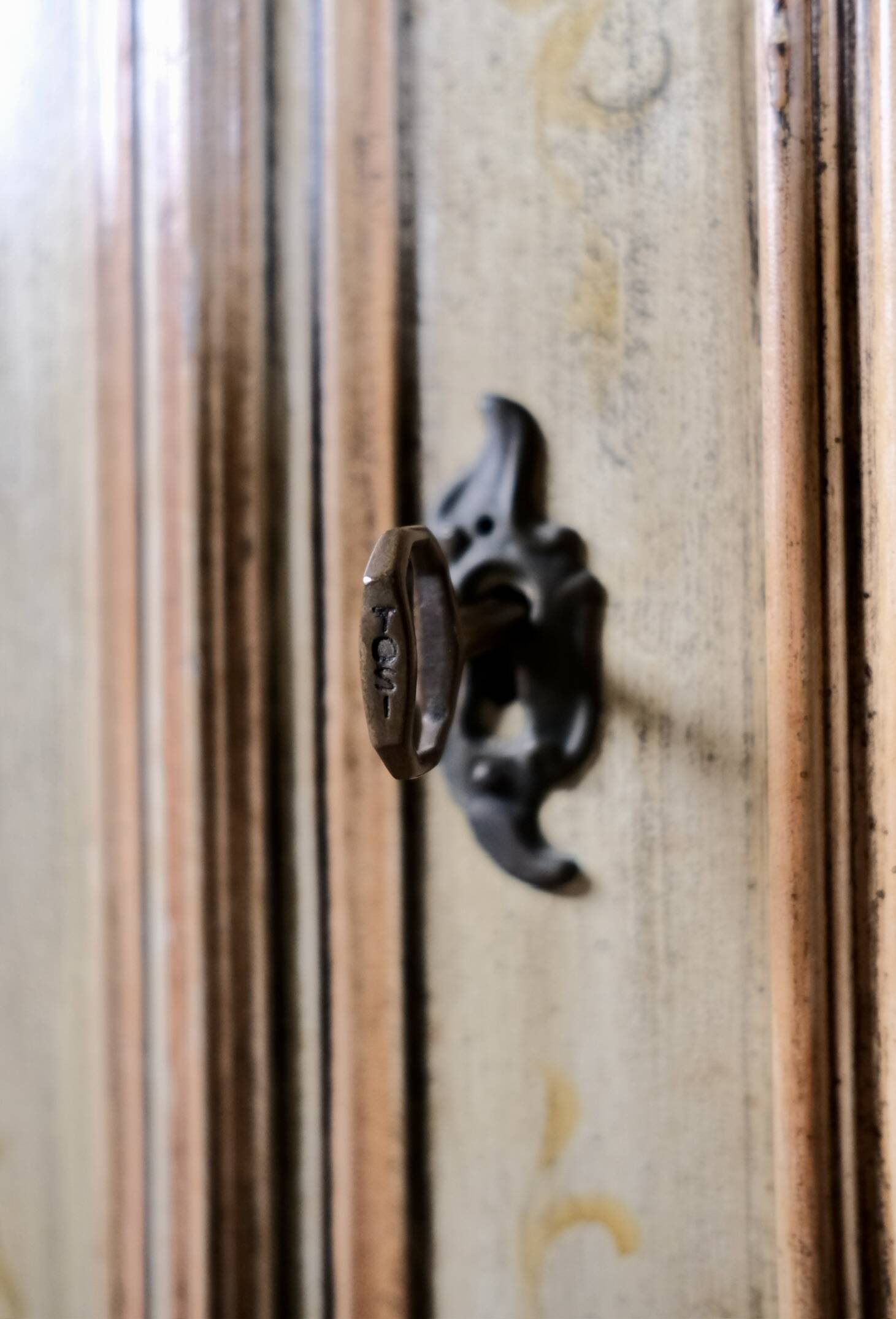 Hand-painted Venetian-style sideboard, mid-20th century