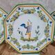 Set of 12 small antique plates by Alfred Renoleau, different designs.