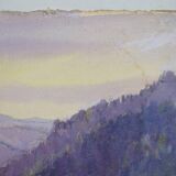 Georges Planes (1897-1977) Valley Landscape, Riverbank (double-sided)