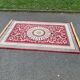 Persian rug burgundy cashmere wool 155x230cm