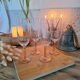 Vintage pink champagne flute Luminarc