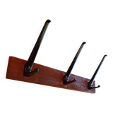Vintage coat rack with 3 hooks