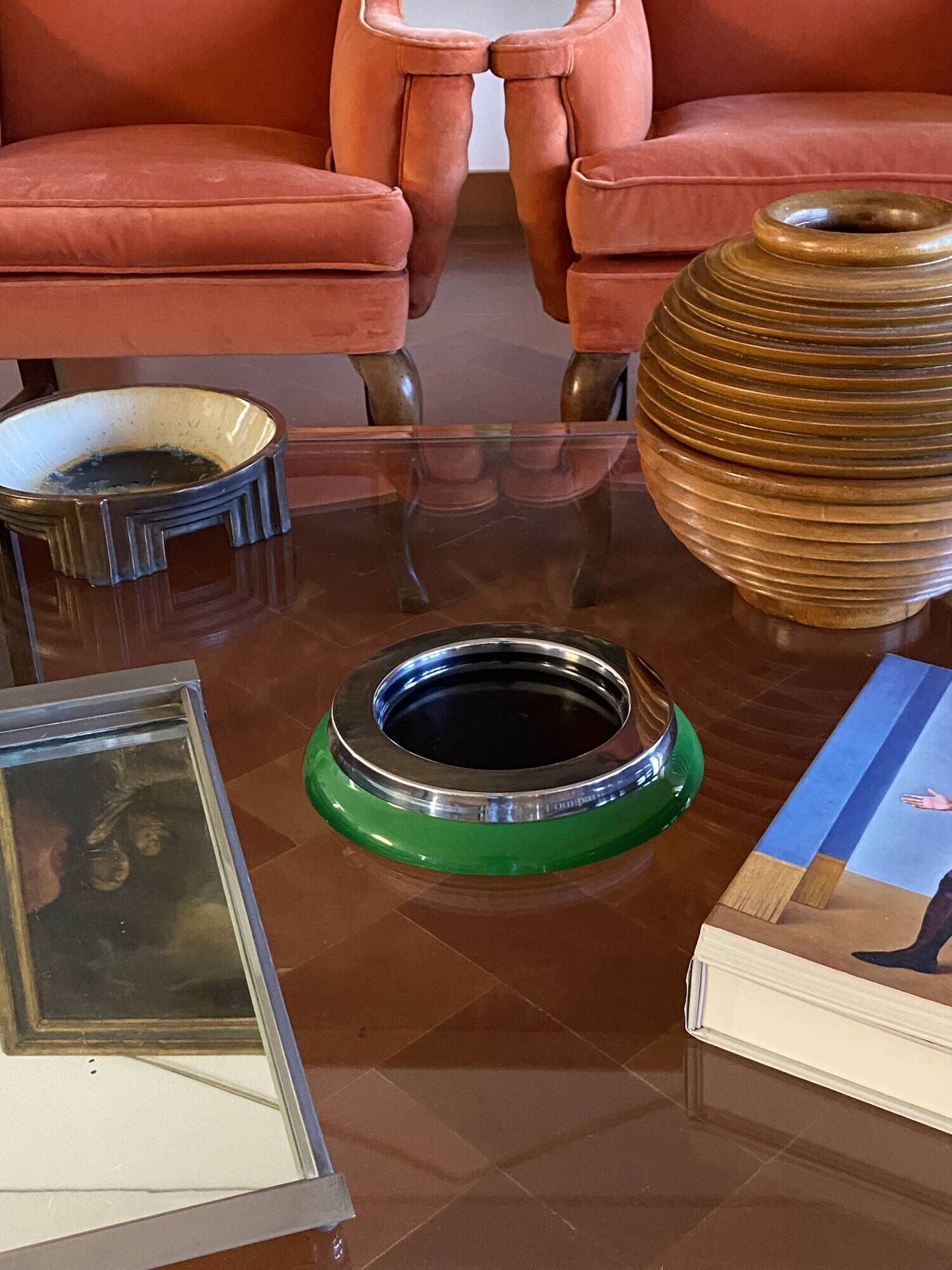 Sergio Asti, mod.4635 green ashtray / catchall, Kartell Italy 1967