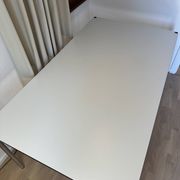 USM Haller desk in pearl grey laminate