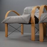 Leather Armchair by Tord Björklund for Ikea, 1980s