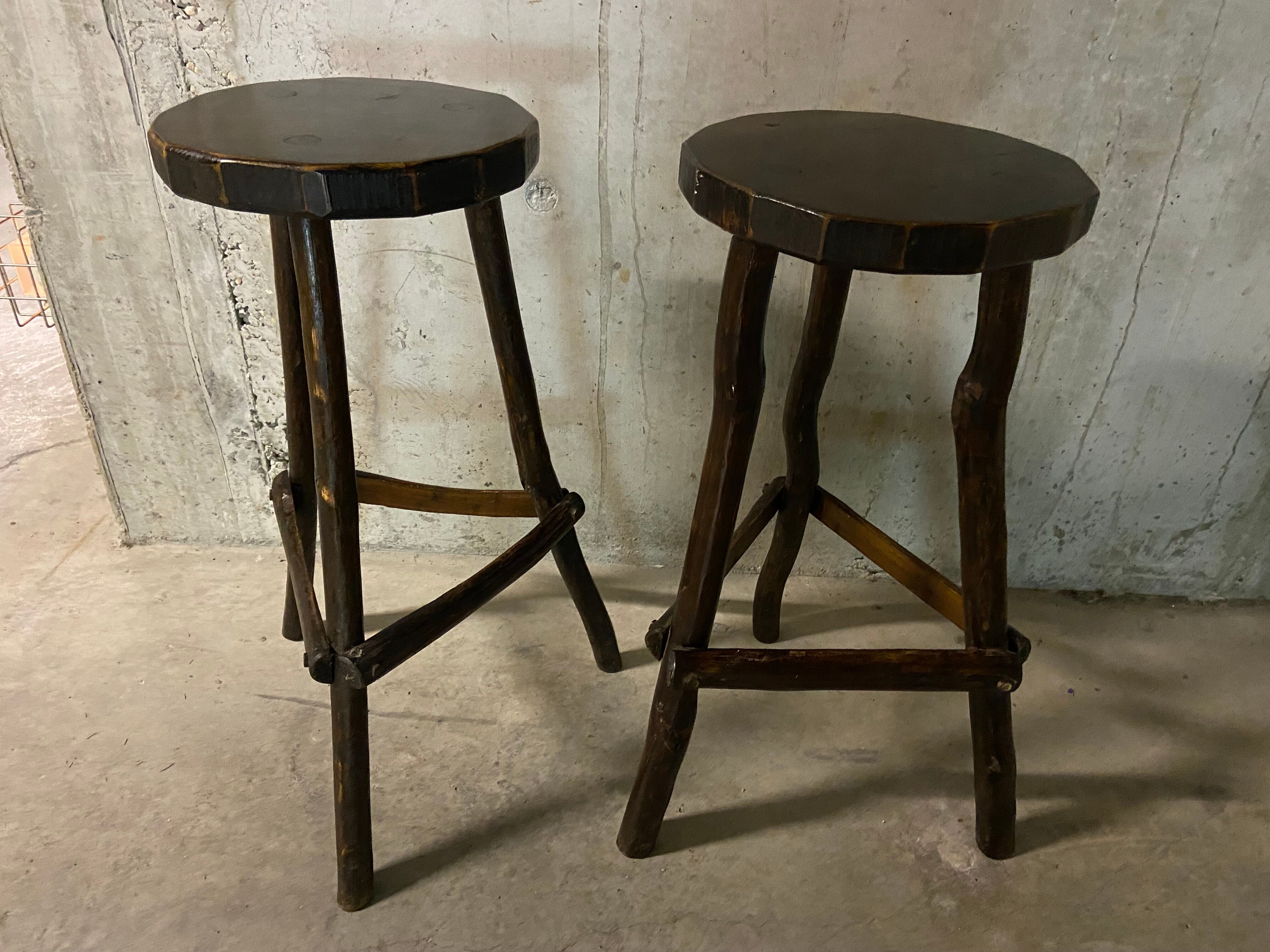Rustic bar stools