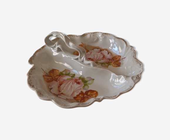 Plat serviteur mendiant en porcelaine es saxe
