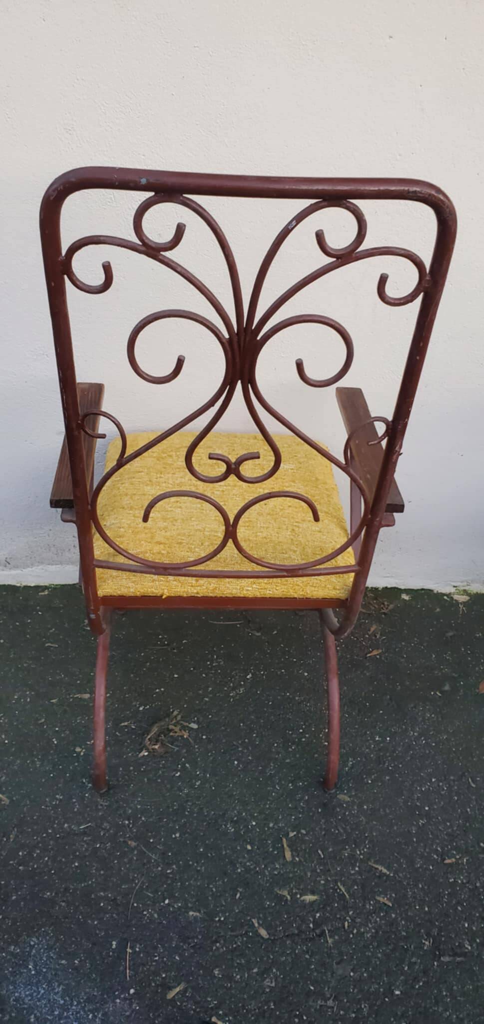 Set of 6 artistic ironwork armchairs by Raymons Menos d'Haiti
