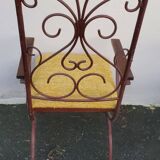 Set of 6 artistic ironwork armchairs by Raymons Menos d'Haiti