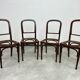 Set of 6 dining chairs no.715 by Gustav Siegel for J&J Kohn