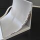 Vintage 1980s lamp in white lacquered metal