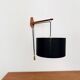 Adjustable Teak Wall Lamp by Kaiser Leuchten