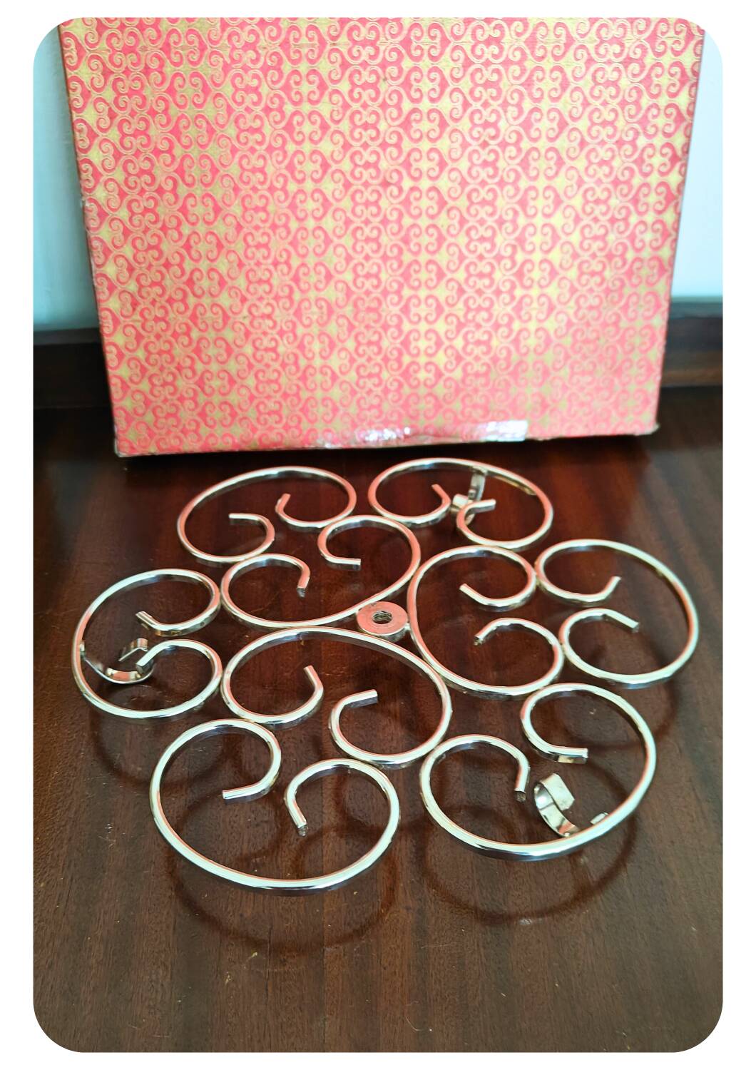 Orfèvrerie De Chambly France vintage Smoke Glass Inox Cheese Platter