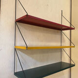 Metal string wall shelf