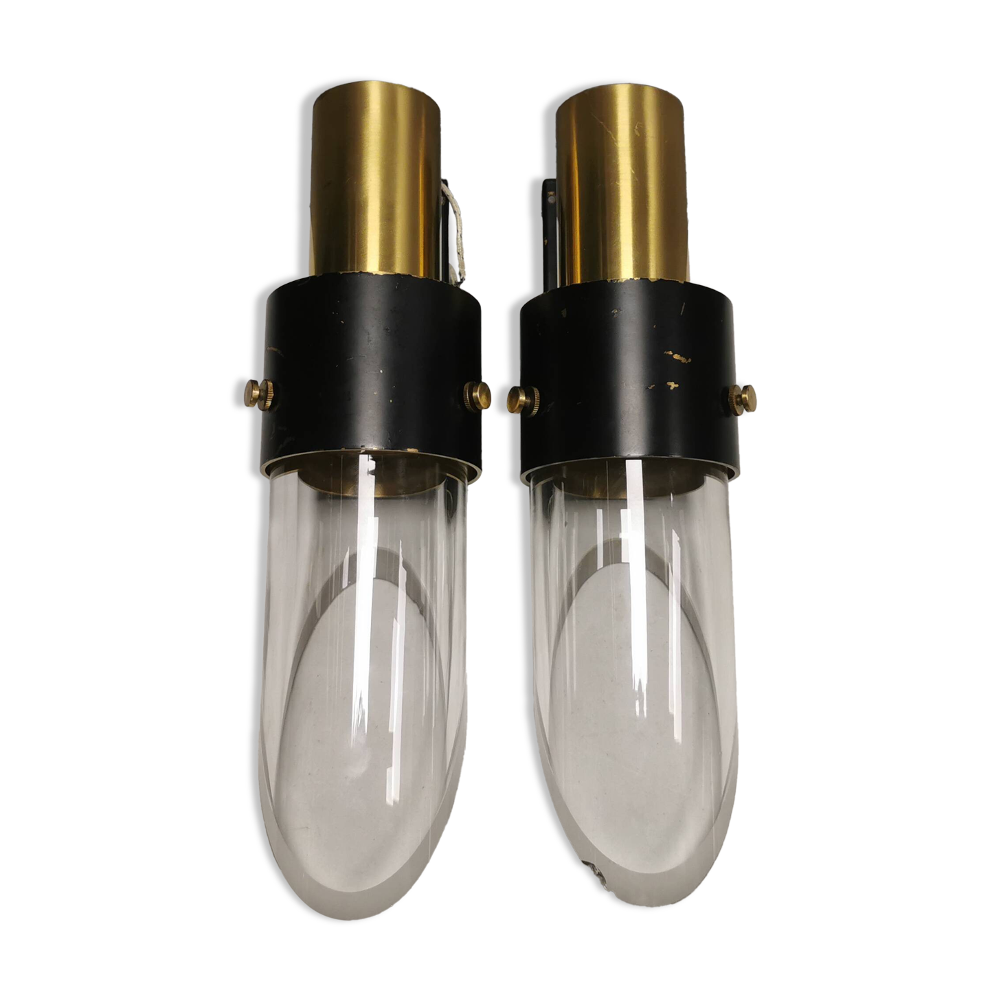 Kay kørbing saga wall lamps, produced by lyfa denmark 1950-1960s.