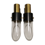 Kay kørbing saga wall lamps, produced by lyfa denmark 1950-1960s.