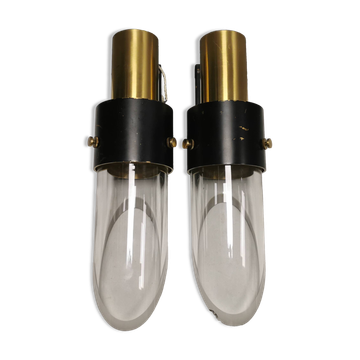Kay kørbing saga wall lamps, produced by lyfa denmark 1950-1960s.