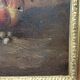 Hst painting still life basket of overturned fruit 19th - 20th century