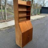 Secrétaire scandinave vintage en chêne 1950
