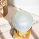 Art deco table lamp in brass and marble