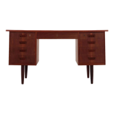 Teak desk 1970s scandinavian design