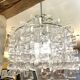 Carlo Nason for Mazzega Murano glass chandelier, Italy 1970.