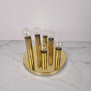6 Light Flush-Mount Attributed to Gaetano Scioliari for Boulanger, Italy