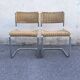 Pair cesca b32 chair design Marcel Breuer
