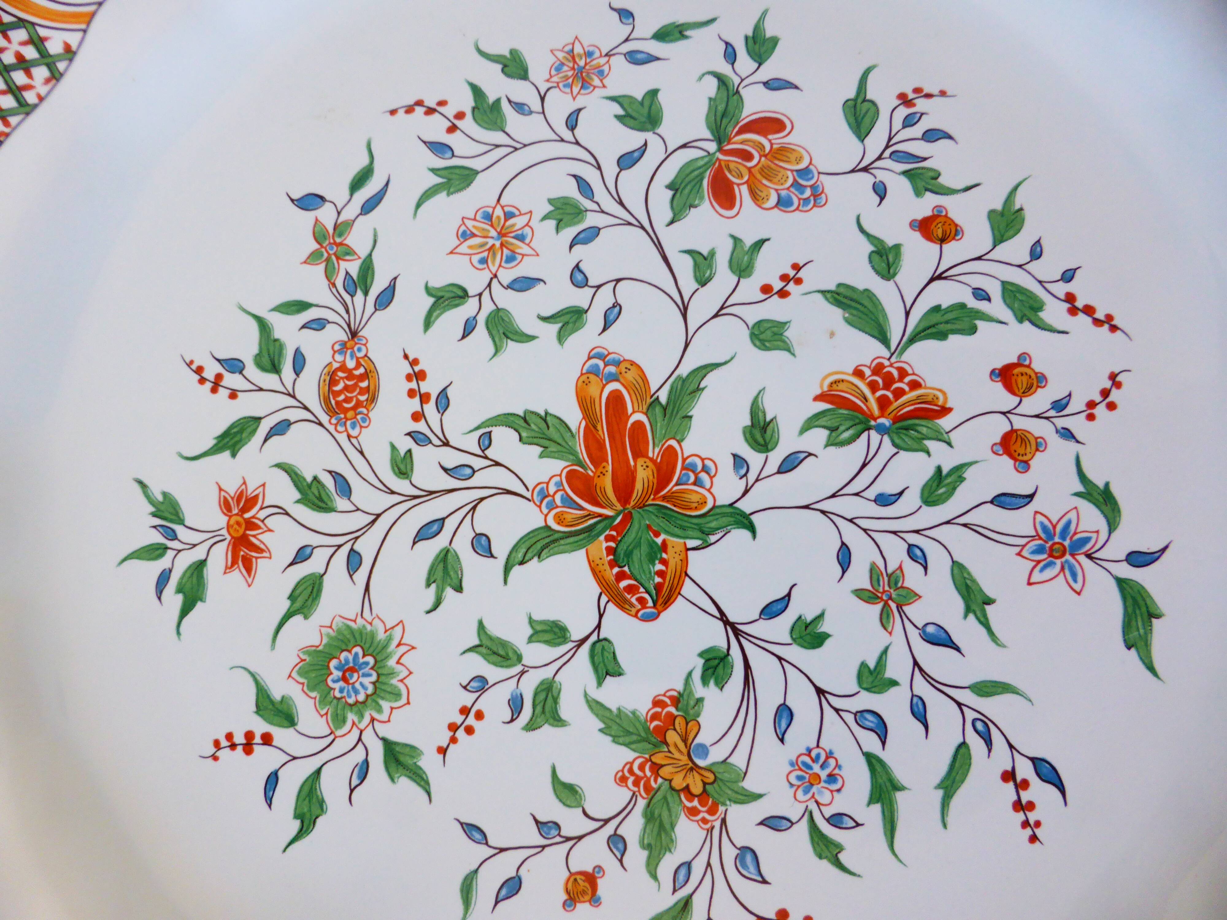4 flat plates of Gien model Rouen 2106196