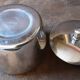 Stainless steel sugar bowl