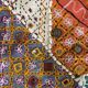Oriental tablecloth with mirror and embroidery