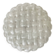 Vintage round ceiling light with woven effect