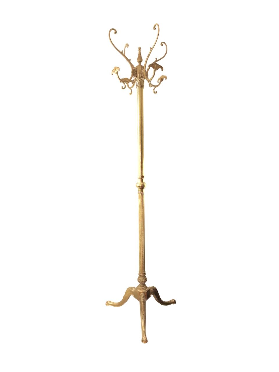 Solid brass coat rack