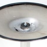 Dining table in chromed foot glass