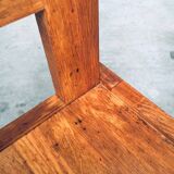 Postmodern Teak Side Chair, France, 1990s