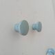 Paire de boutons de meubles vintage en bois