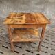 Vintage side table bathroom furniture or work table