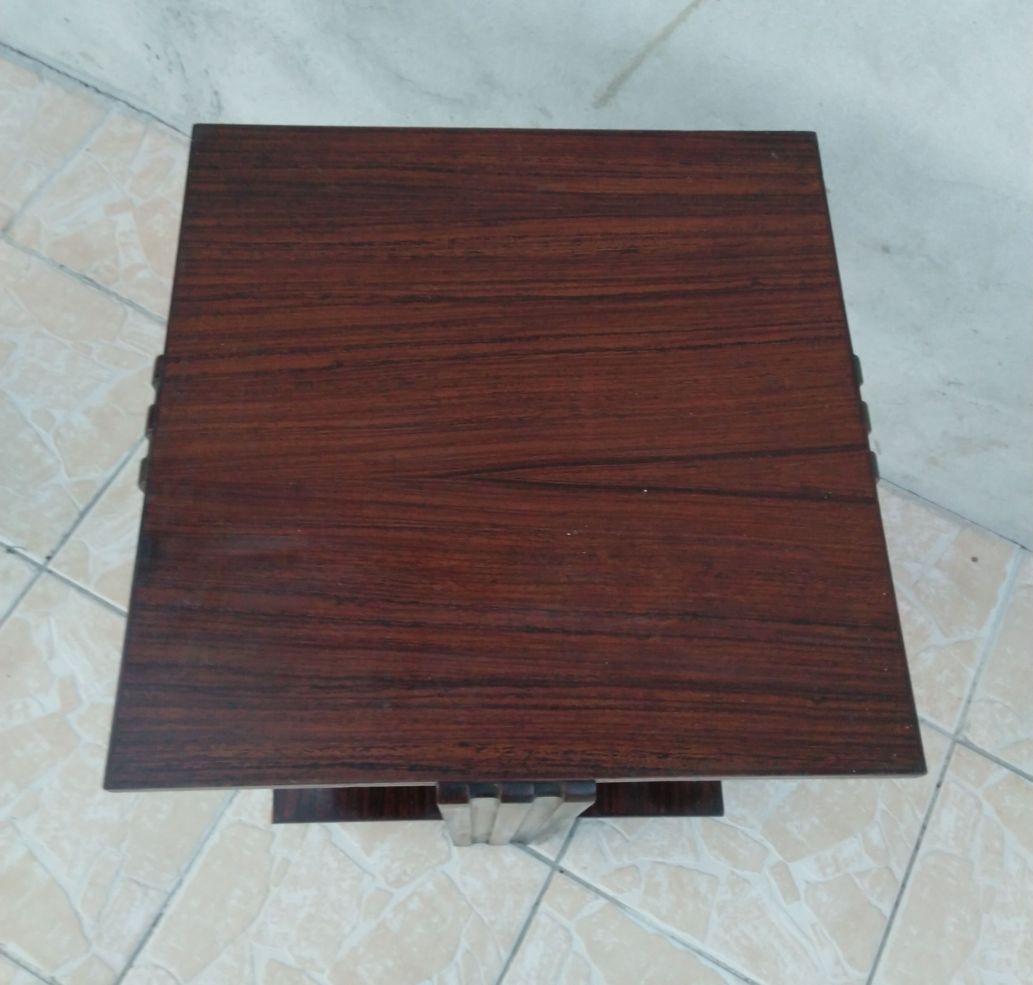 Art Deco side table in macassar ebony